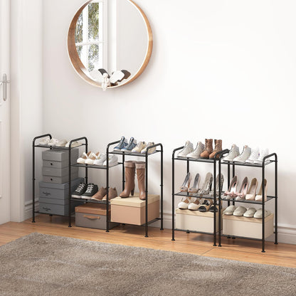 Expandable 6-Layer Shoe Rack for Easy Storage