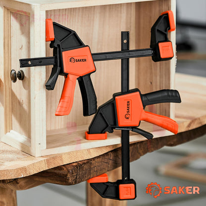 Saker 6" Quick Grip Woodworking Bar Clamps