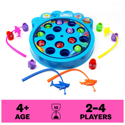 Spin Master Games, Pinkfong Baby Shark Let's Go Hunt Musical Fishing Game with Sound, Preschool Educational Toy, Christmas Gifts for Kids, for Ages 4+