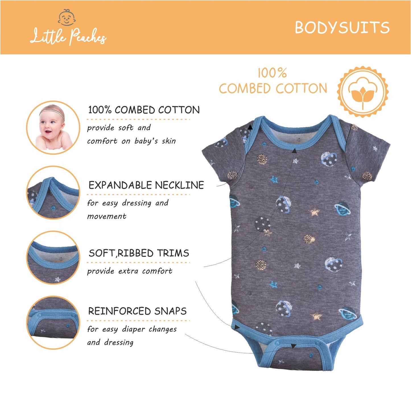Newborn Baby Boy Clothes 15-Piece Essentials Set