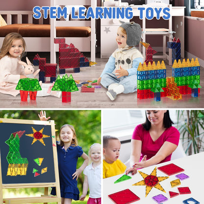 LATI Magnetic Building Tiles for Kids 3-8