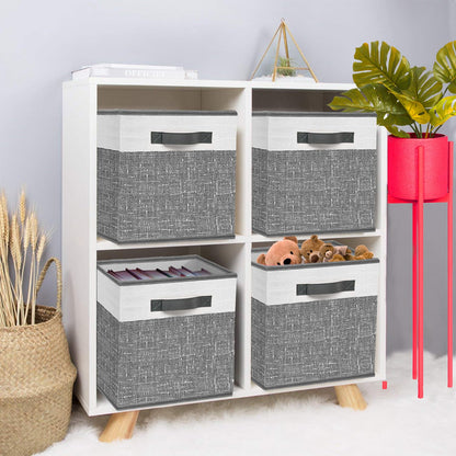 Collapsible Fabric Storage Bins - Set of 6