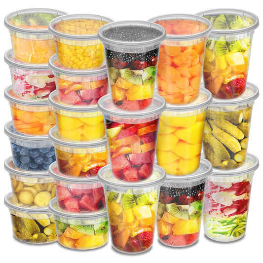 48-Pack Biocean Food Storage Containers with Lids