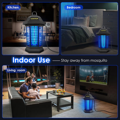 GOOTOP Electric Mosquito Zapper for Indoor Outdoor