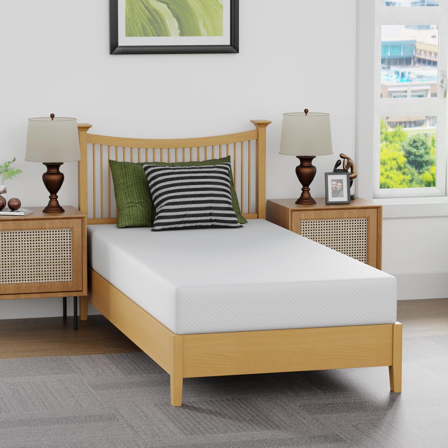 8-Inch Twin Gel Memory Foam Mattress