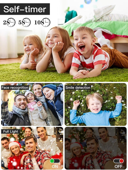56MP FHD Kids Digital Camera with Zoom