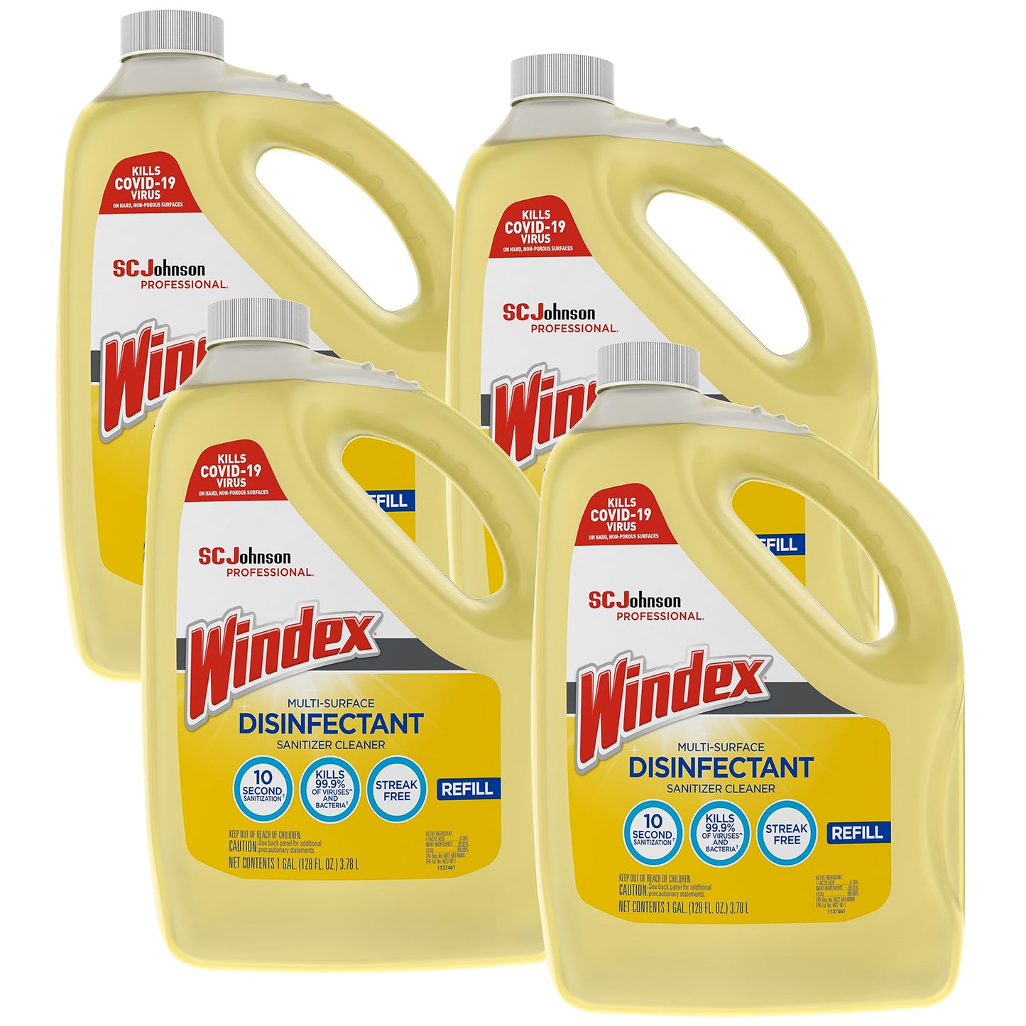 SC Johnson Windex Multi-Surface Disinfectant 4-Pack