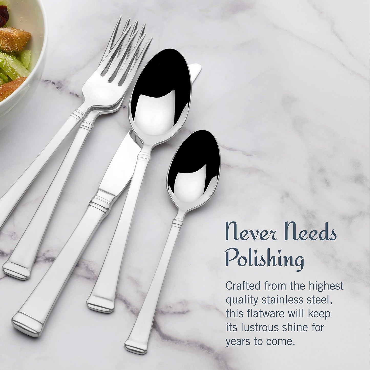 Mikasa Harmony Flatware Set for 12, 65 Pieces