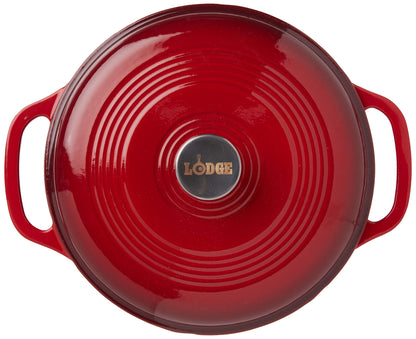 Lodge 6 Quart Enameled Cast Iron Dutch Oven