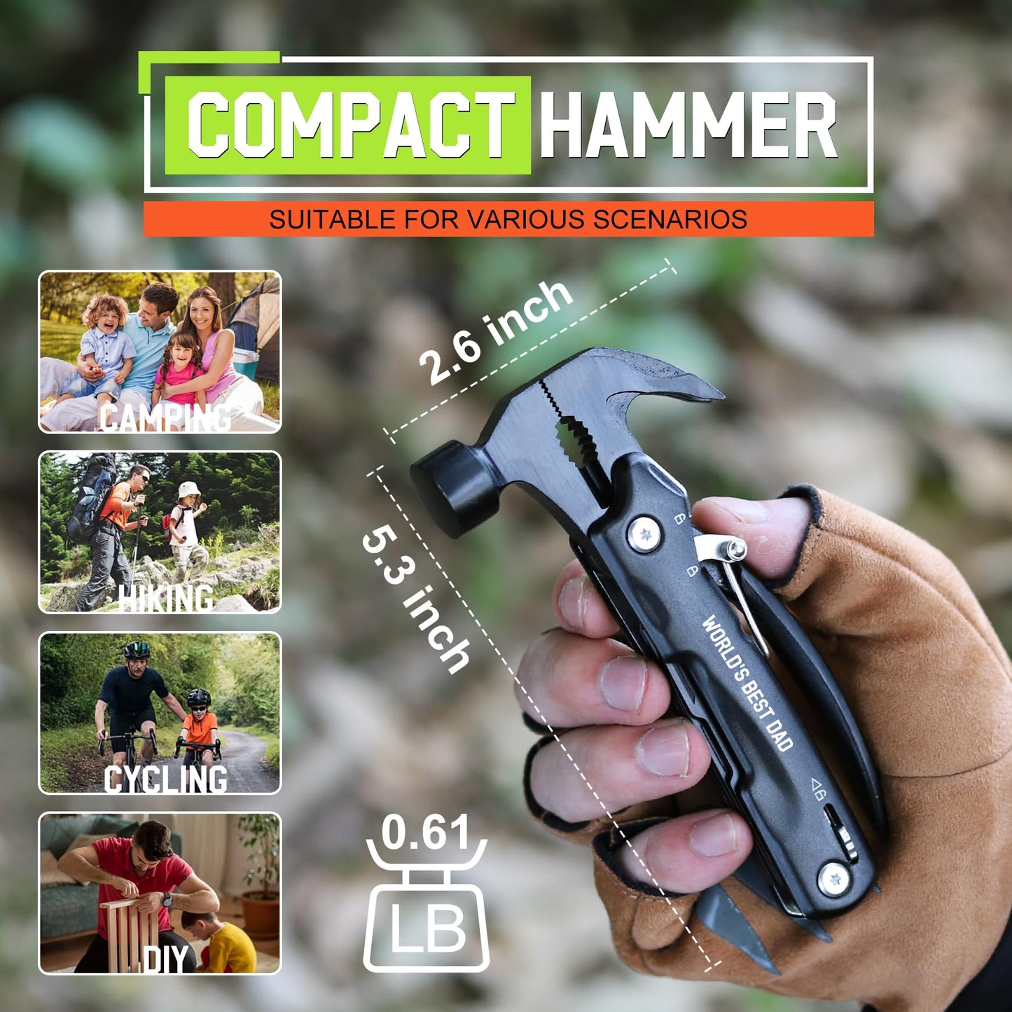 Multitool Hammer Gift for Dad from Daughter