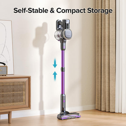 Cordless Vacuum Cleaner with LED Display & Suction