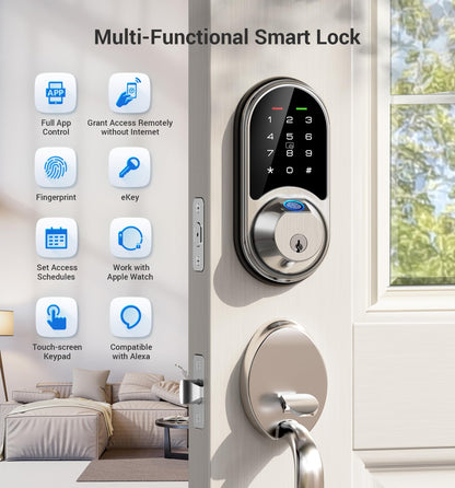 Smart Lock Veise Fingerprint Keyless Entry Deadbolt