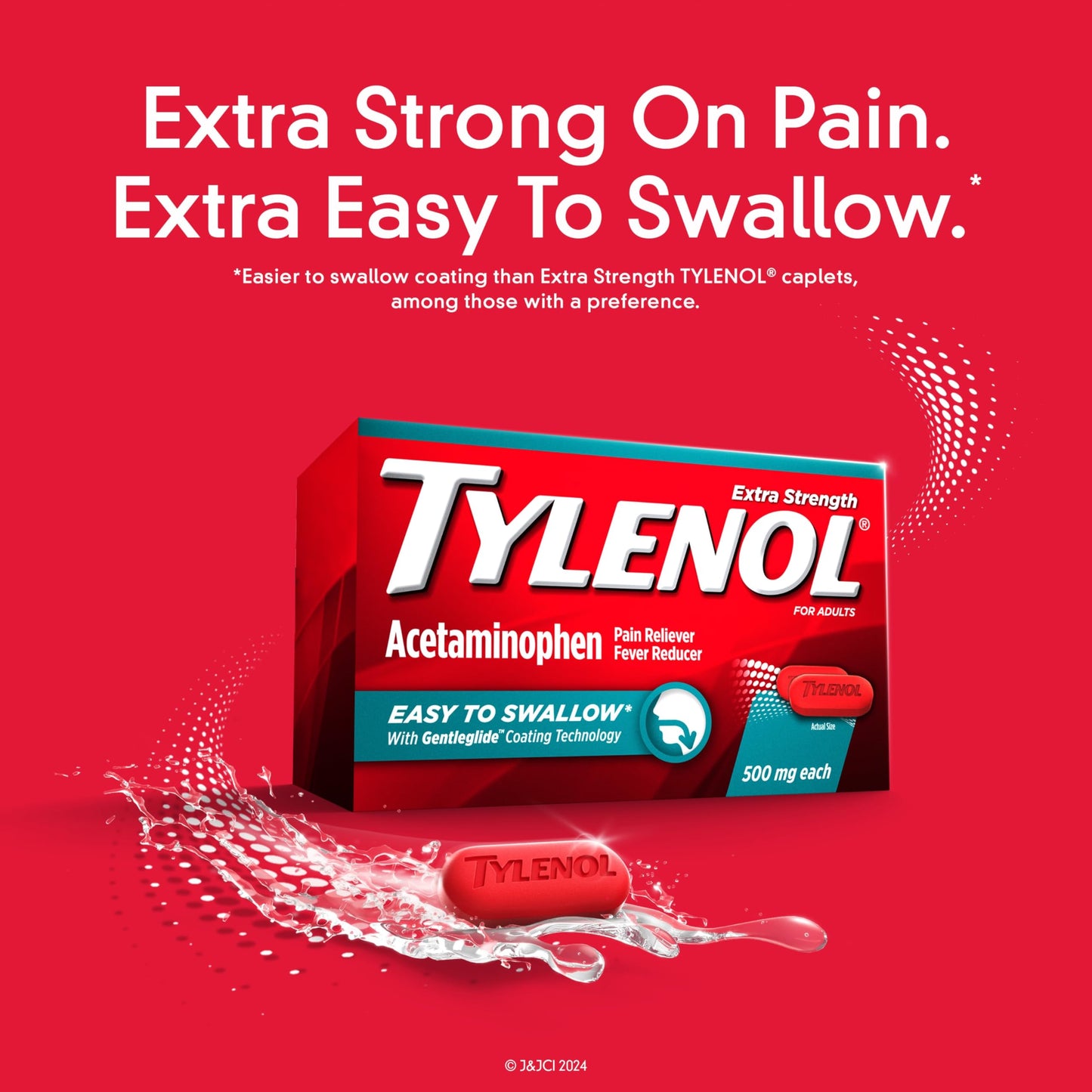 Tylenol Extra Strength Acetaminophen Pain Reliever 24 ct