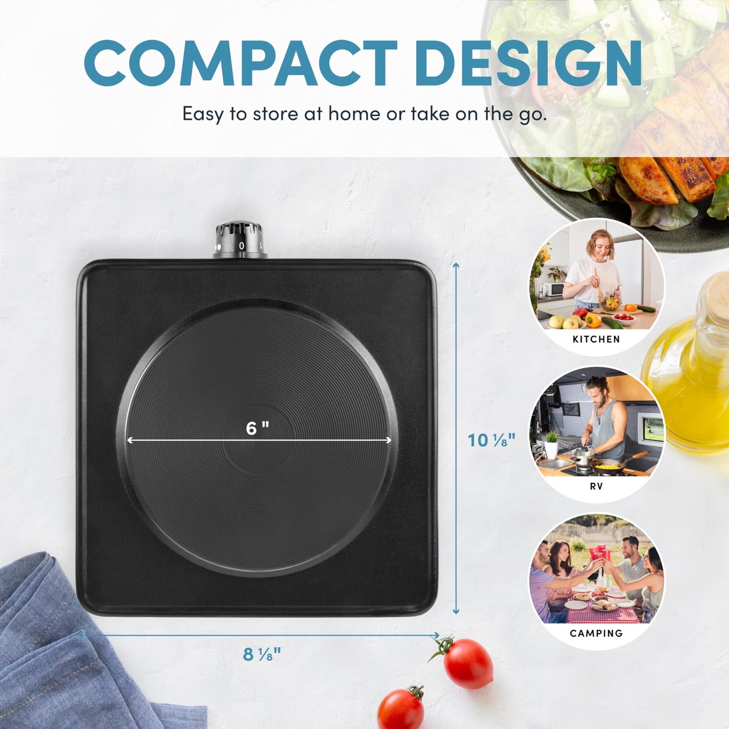 Aroma Single Burner Hot Plate for Cooking