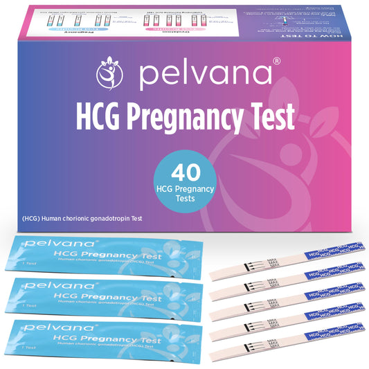 Pelvana 40 HCG Pregnancy Test Strips Value Pack