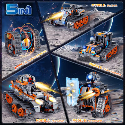552 Pcs 5-in-1 Remote Controlled STEM Building Toys Set