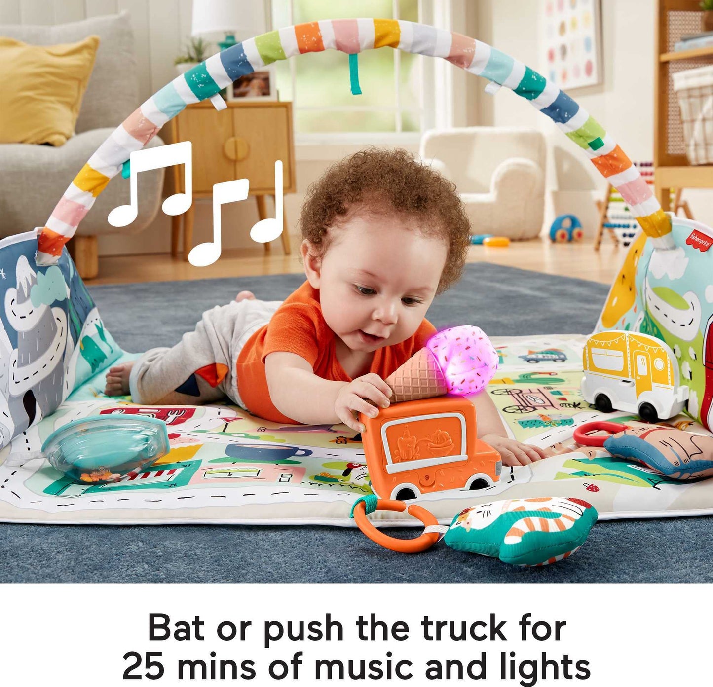 Fisher-Price Baby Playmat with Music & Lights