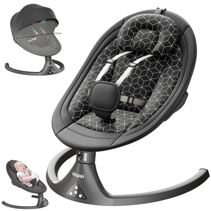 Electric Baby Swing with Remote & Bluetooth
