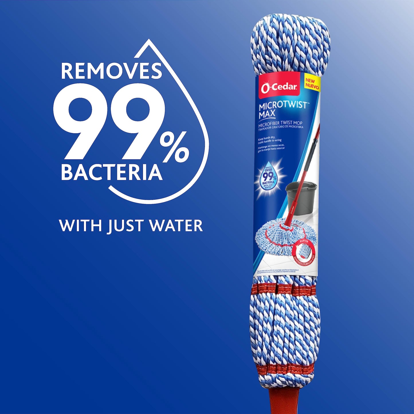 O-Cedar MicroTwist MAX Microfiber Mop with Refill