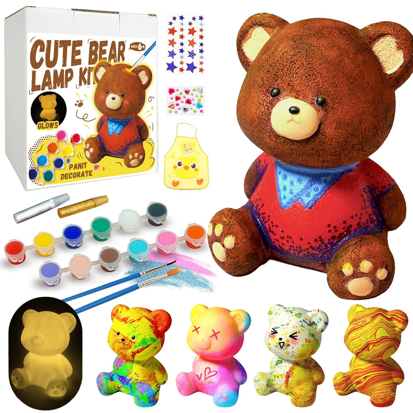 DIY Bear Lamp Painting Kit for Kids