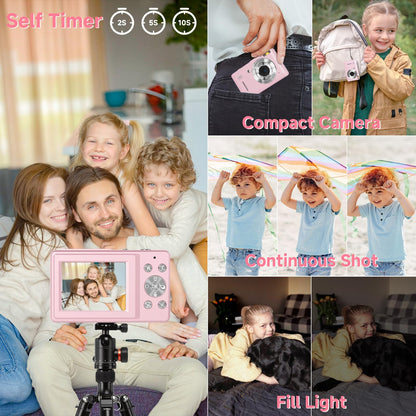 FHD 1080P Digital Camera for Kids 16X Zoom