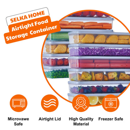 Airtight Food Storage Containers, 12 Piece Set