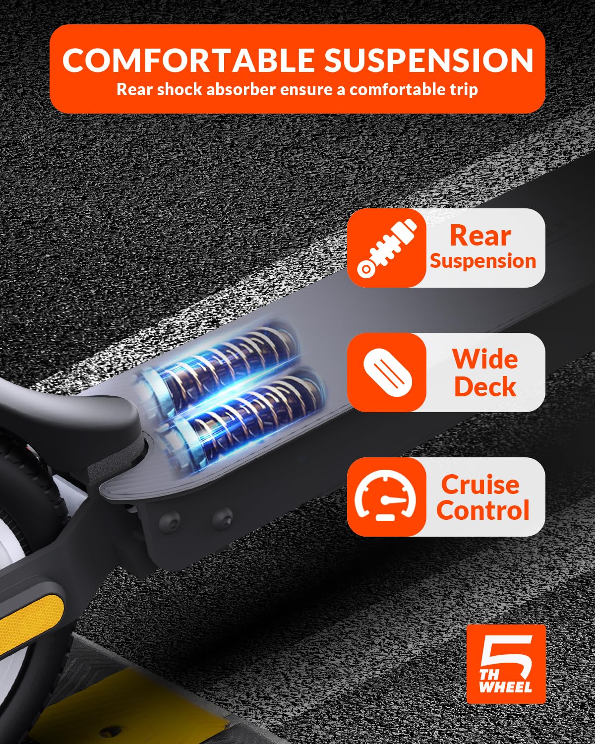 5TH WHEEL Electric Scooter with 350W Motor