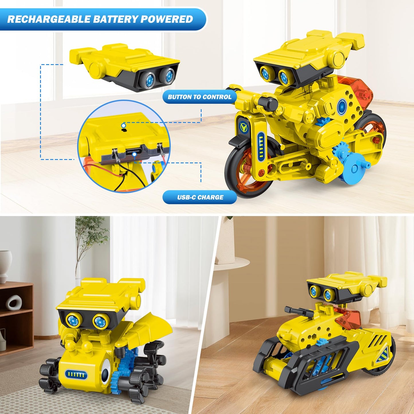 12-in-1 Robot Building Kit for Kids