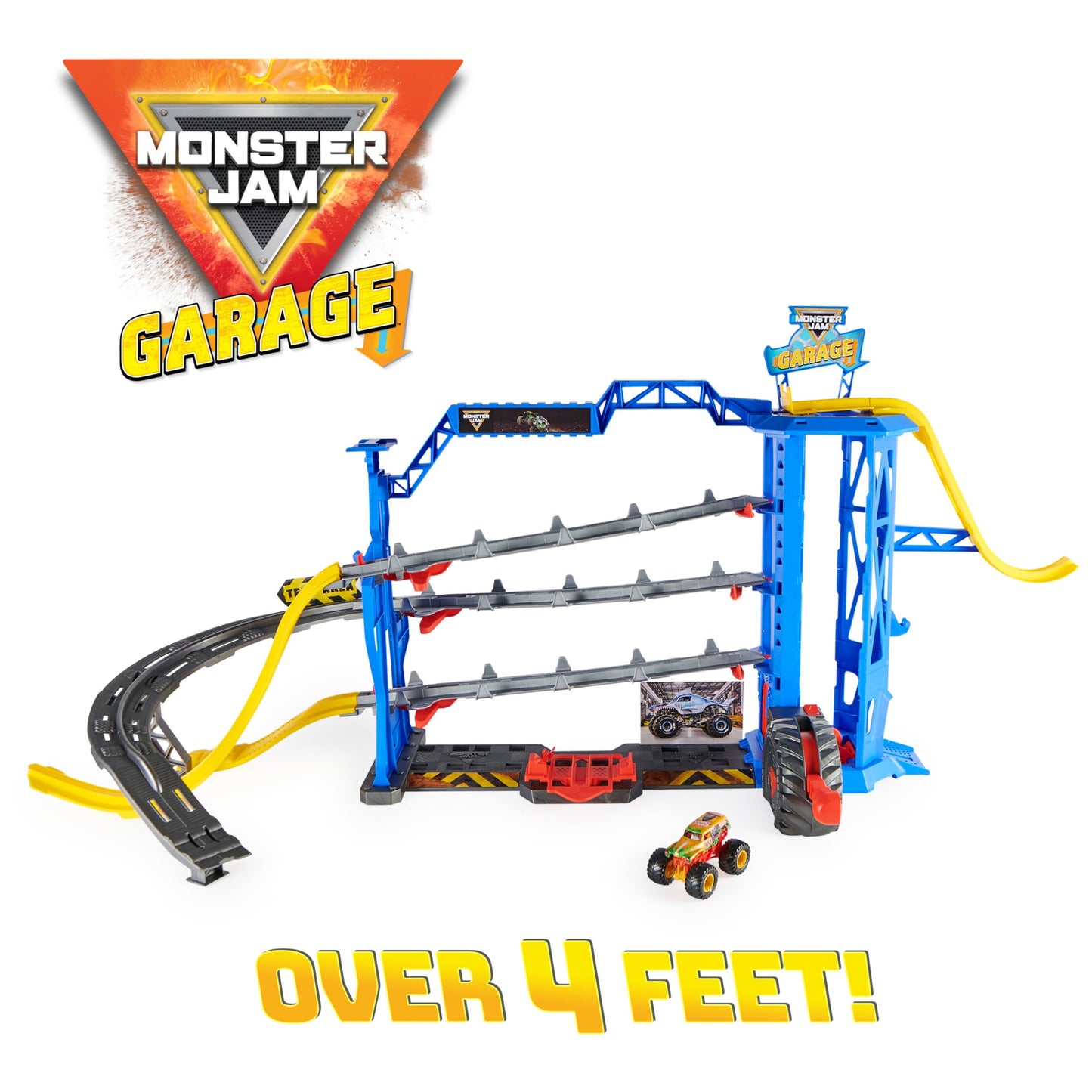 Monster Jam Garage Playset with Grave Digger Truck