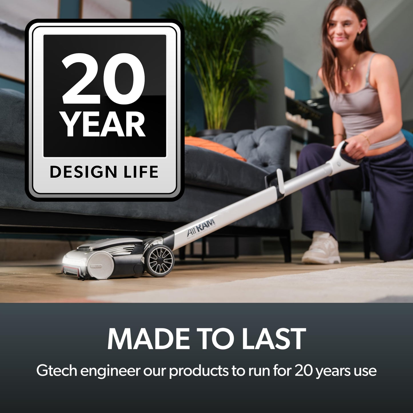 Gtech Cordless Vacuum Cleaner with Anti-Hair Wrap