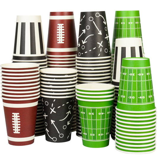 200 Football Themed Disposable Paper Cups