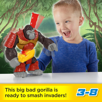 Fisher-Price Silverback Gorilla Figure with Accessories