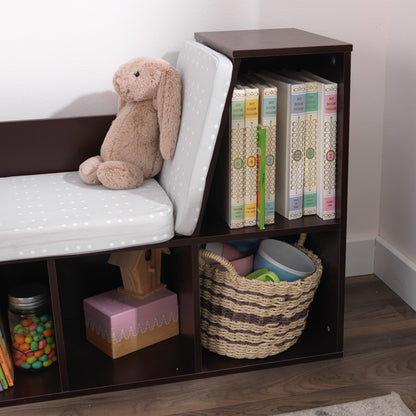 KidKraft Wooden Bookcase with Cozy Reading Nook