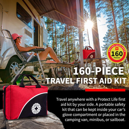 Protect Life 160-Piece Travel First Aid Kit