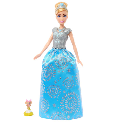 Mattel Disney Princess Cinderella Fashion Doll & Mystery Friend with 12 Surprise Fashions & Accessories, Unboxing Toy
