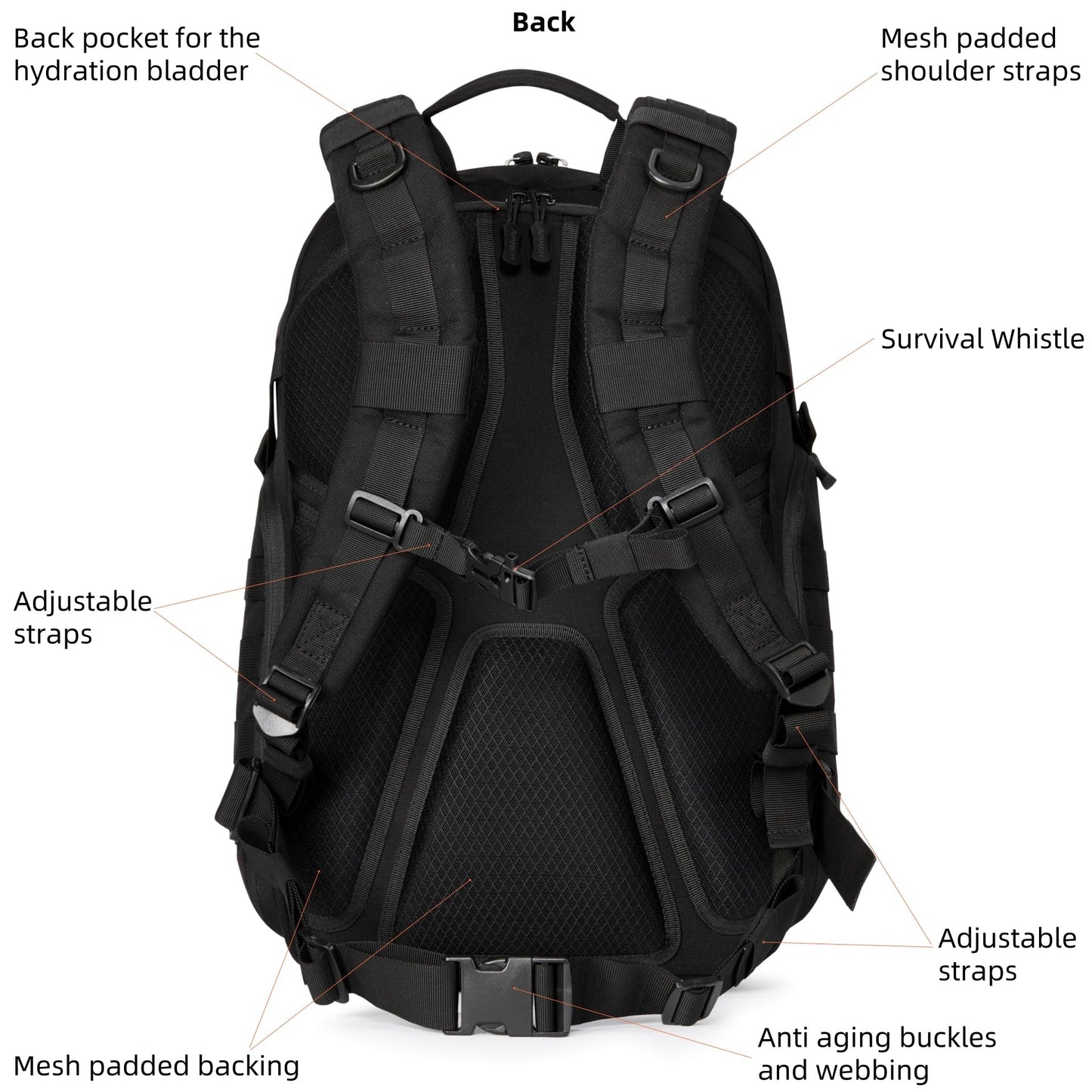 Tactical Military Molle Backpack 32L