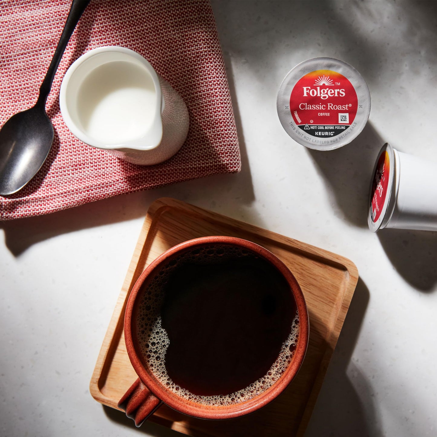 Folgers Classic Roast Coffee K-Cup Pods, 72 Count