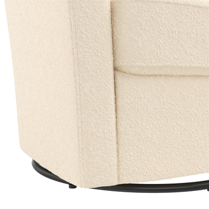 DHP Swivel Curved Accent Chair