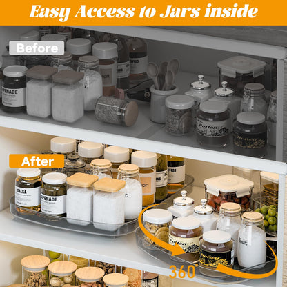 Lazy Susan Turntable Organizer for Refrigerator