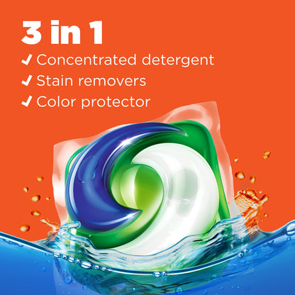 57 Paks Tide PODS 3-in-1 Laundry Detergent, Original Scent