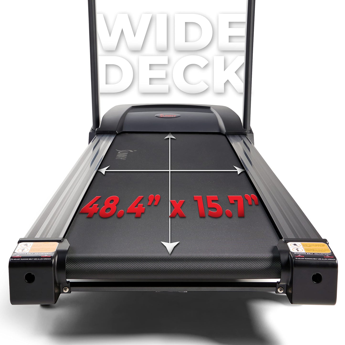Sunny Health Folding Incline Treadmill with Bluetooth