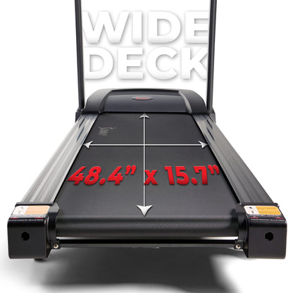 Sunny Health Folding Incline Treadmill with Bluetooth