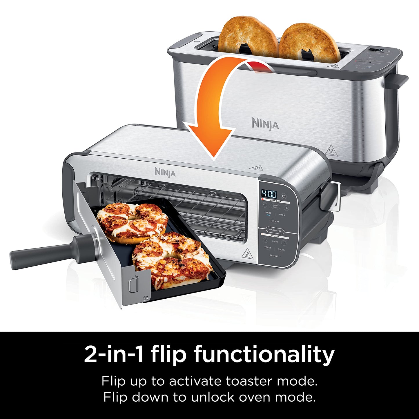 Ninja 2-in-1 Compact Flip Toaster Oven