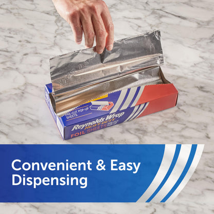 Reynolds Heavy Duty Aluminum Foil Sheets, 150 Total
