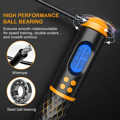 Smart Jump Rope with Digital Counter for Fitness