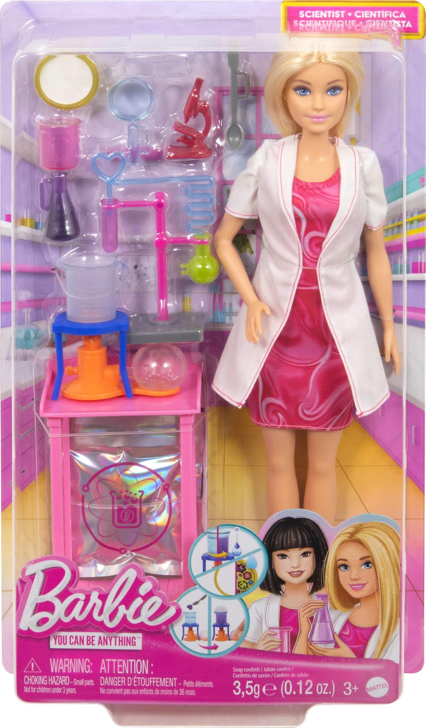 Barbie Scientist Doll with Lab Accessories Set