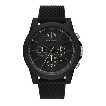 Armani Exchange Men's Chronograph Silicone Watch