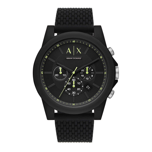 Armani Exchange Men's Chronograph Silicone Watch
