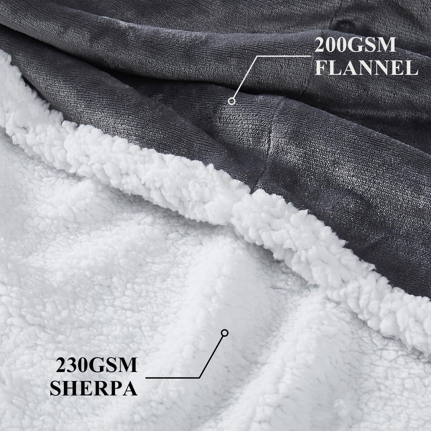 Topcee Oversized Sherpa Fleece Blanket Hoodie