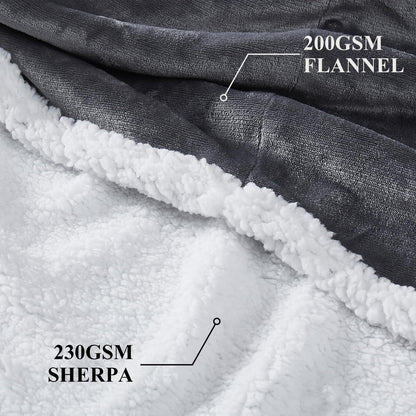 Topcee Oversized Sherpa Fleece Blanket Hoodie